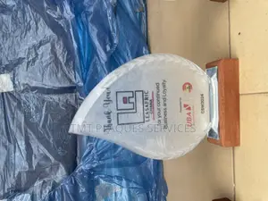 Wooden Base Crystal Award Plaque