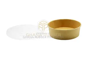 Kraft Round Bowl + Lids 500ml (600pcs)