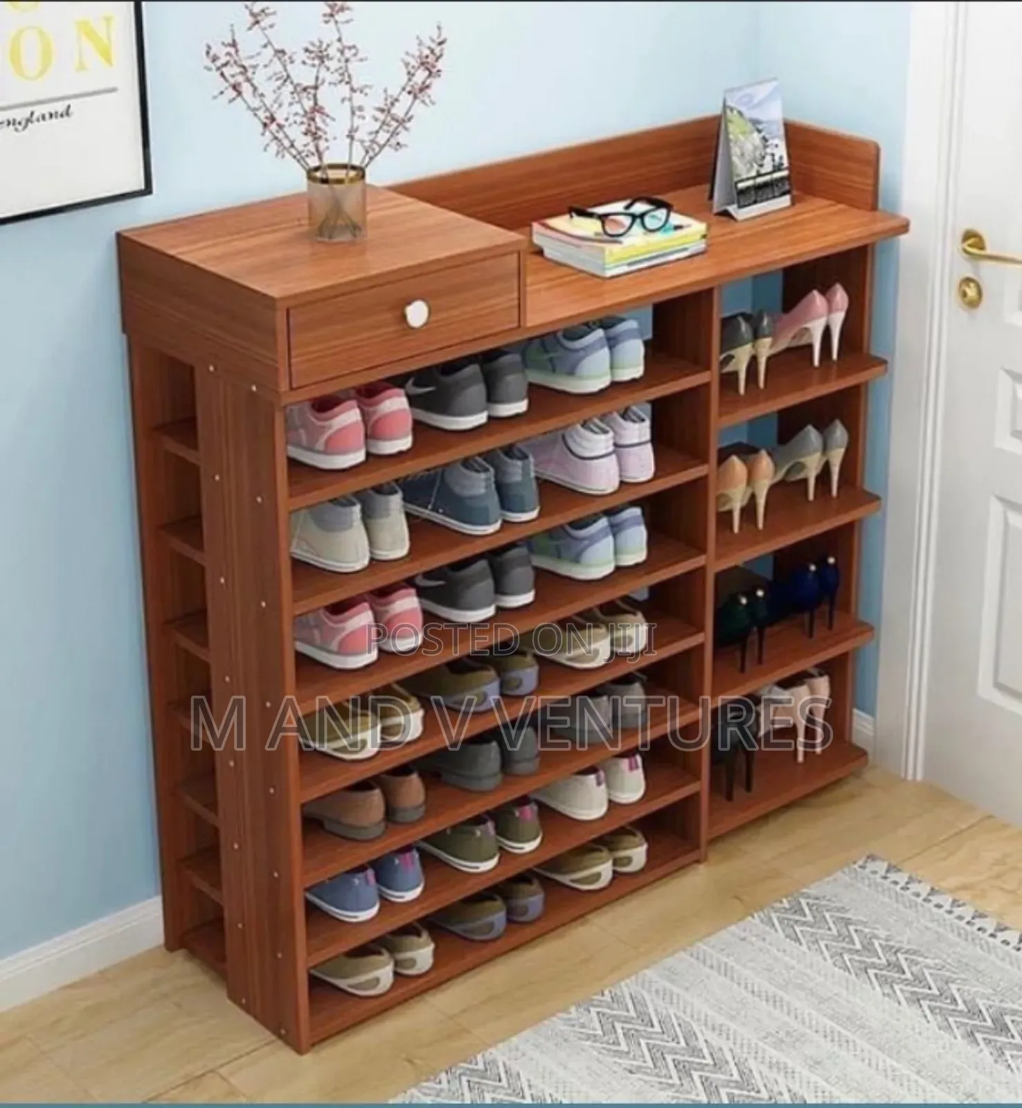 Wooden Shoe Rack