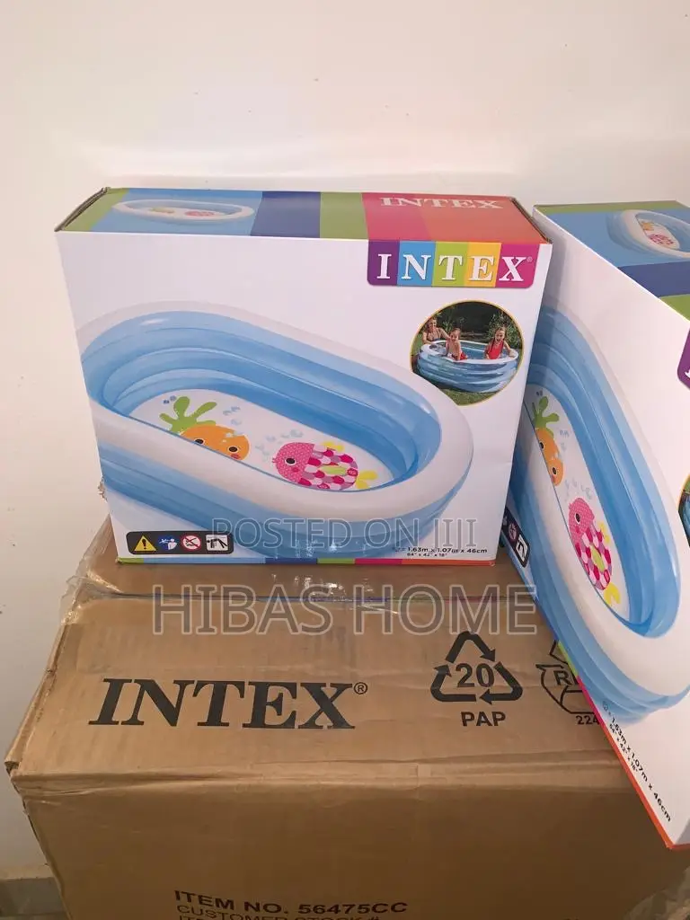 Oval Shape Inflatable Swimming Pool Intex Pools 163 X 107cm