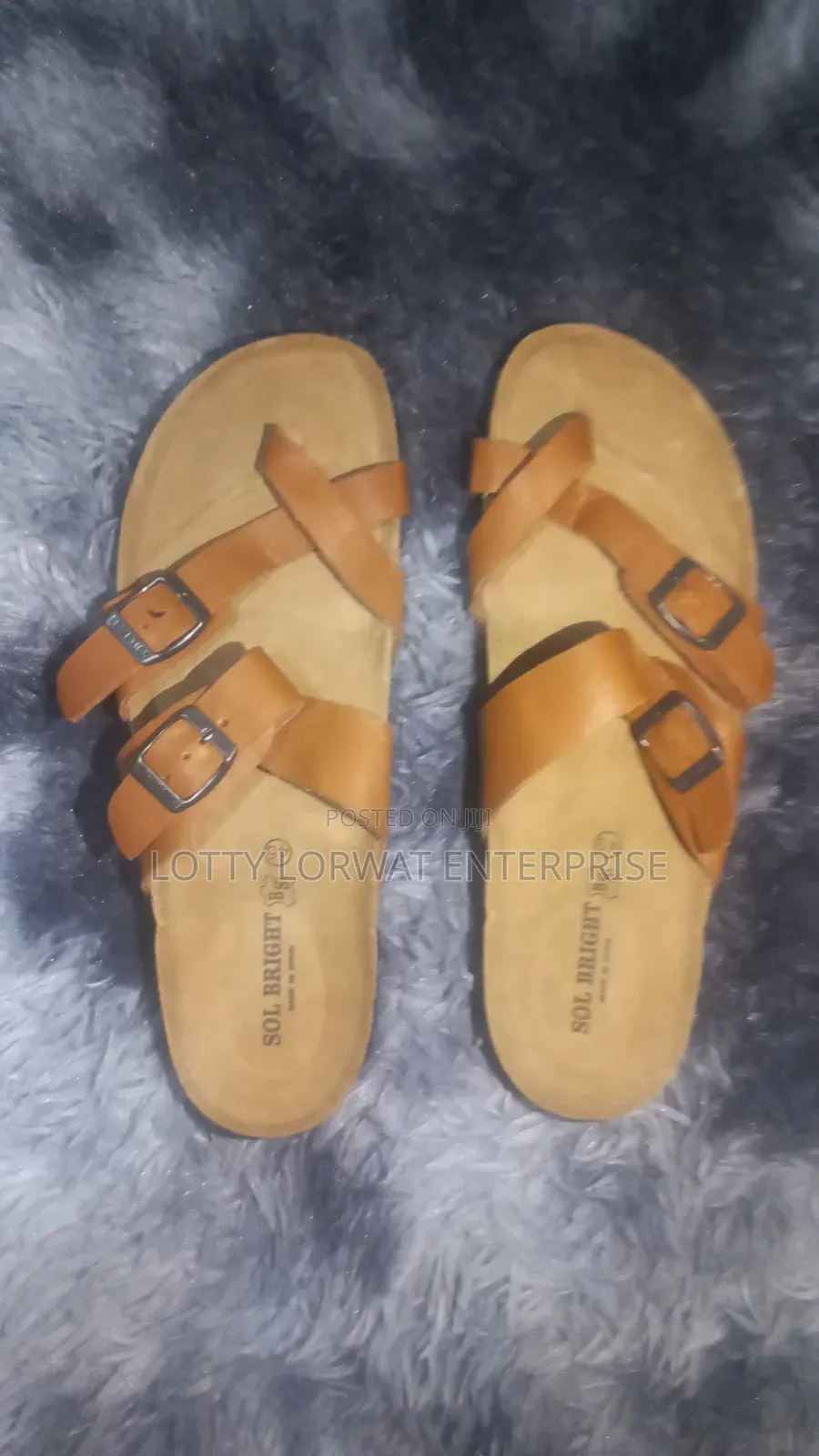 Men Leather/ Birkenstock Slippers