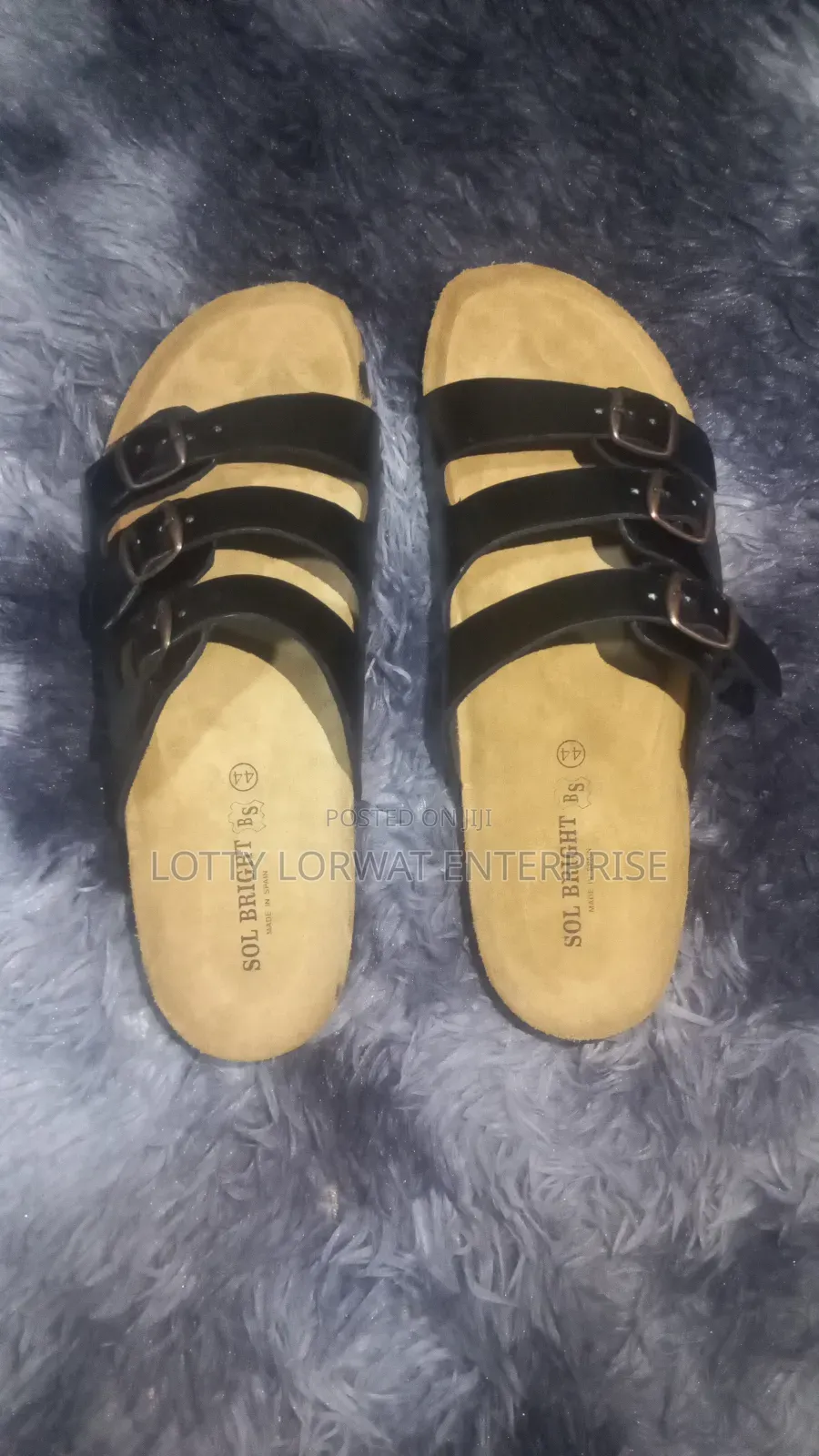 Men Leather/ Birkenstock Slippers