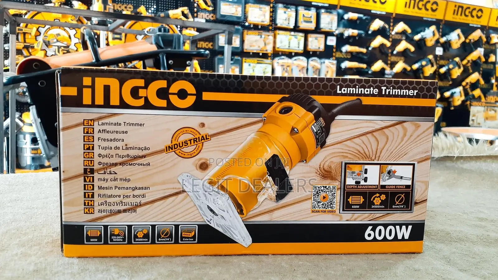 Ingco Laminate Trimmer Router 600watts