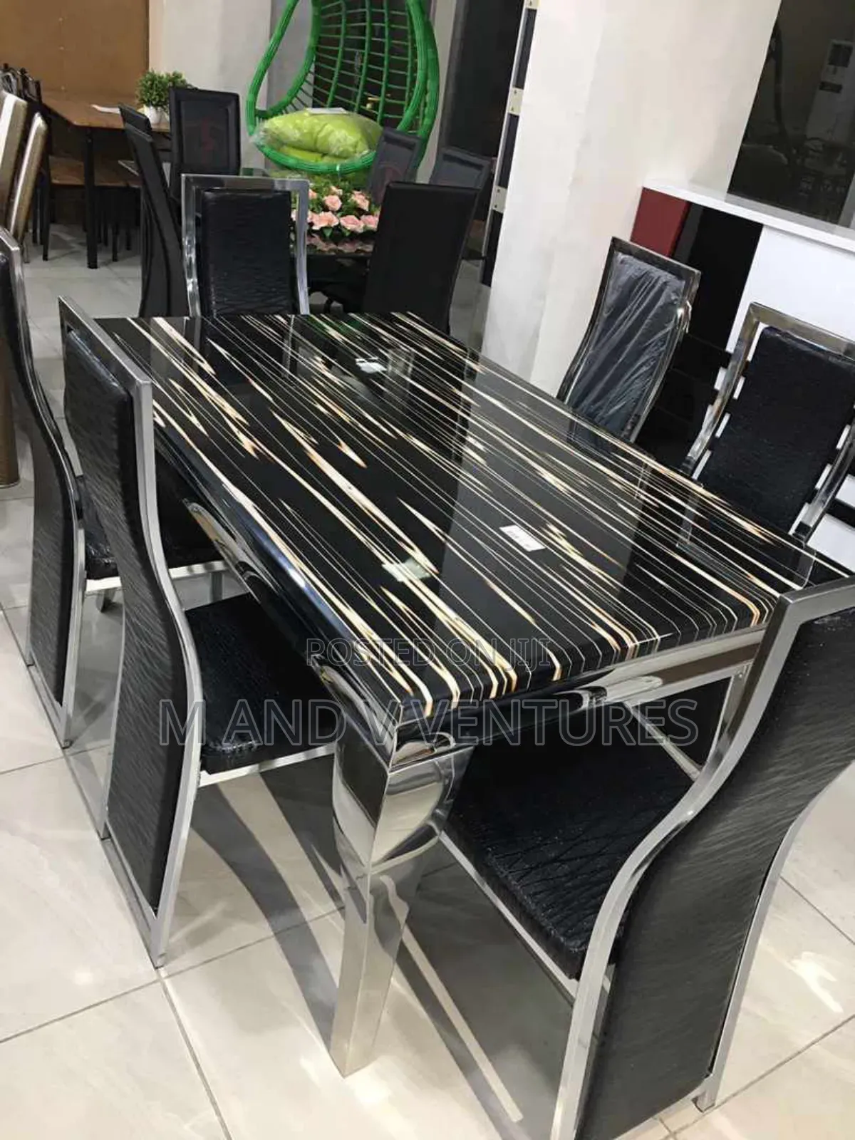 Marble 6chairs Dining Set