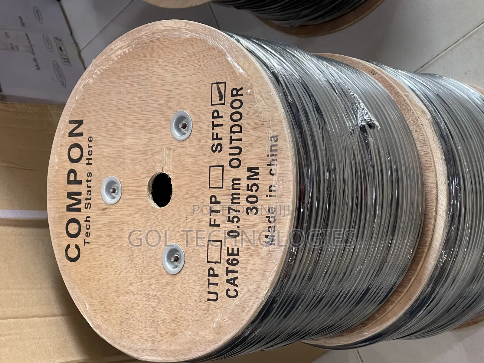 Cat6 SFTP Outdoor Double Coated Cable 305m Compon Original