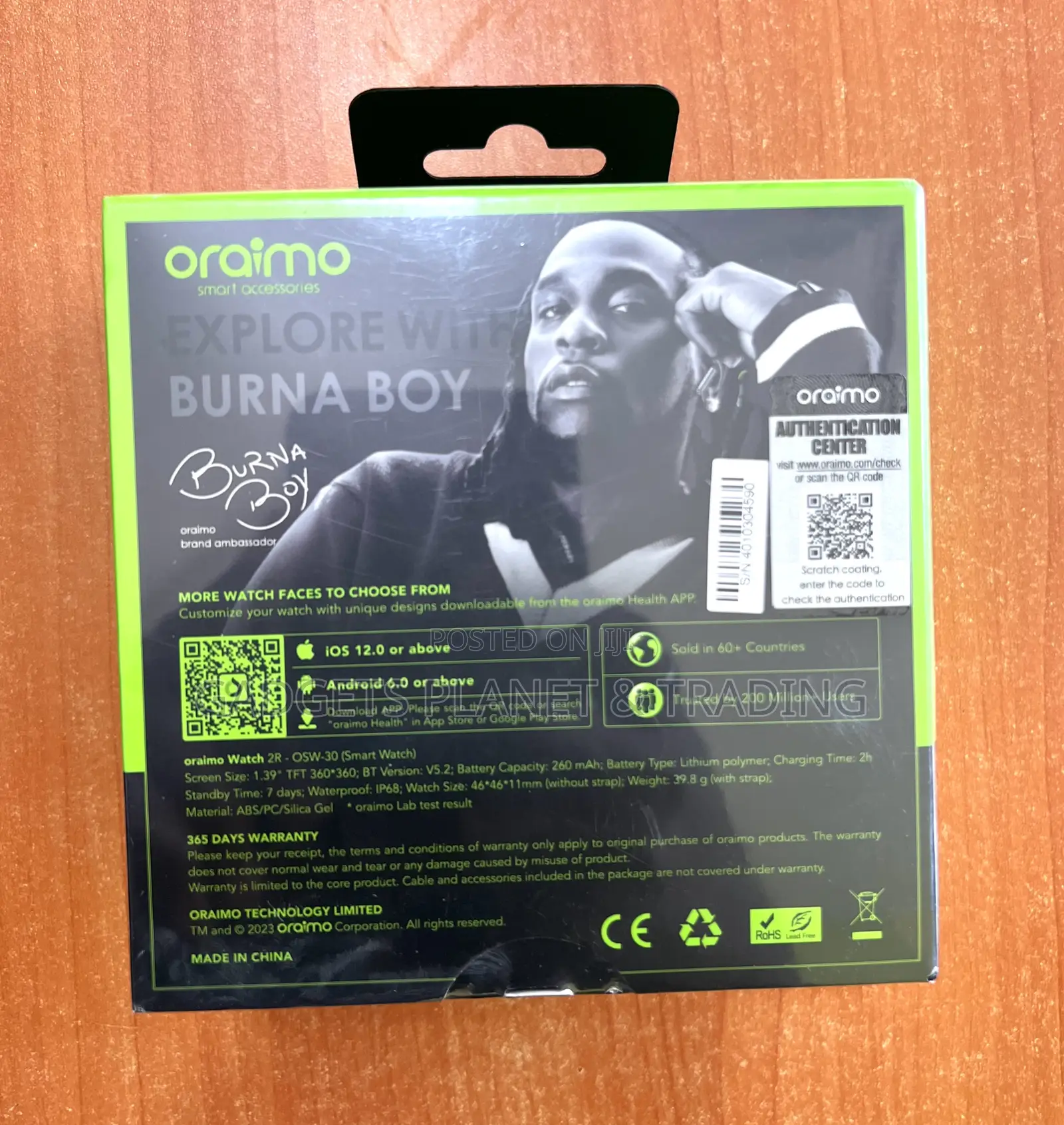 Oraimo Watch 2r 1.39" TFT Ip68 Smart Watch | Osw-30