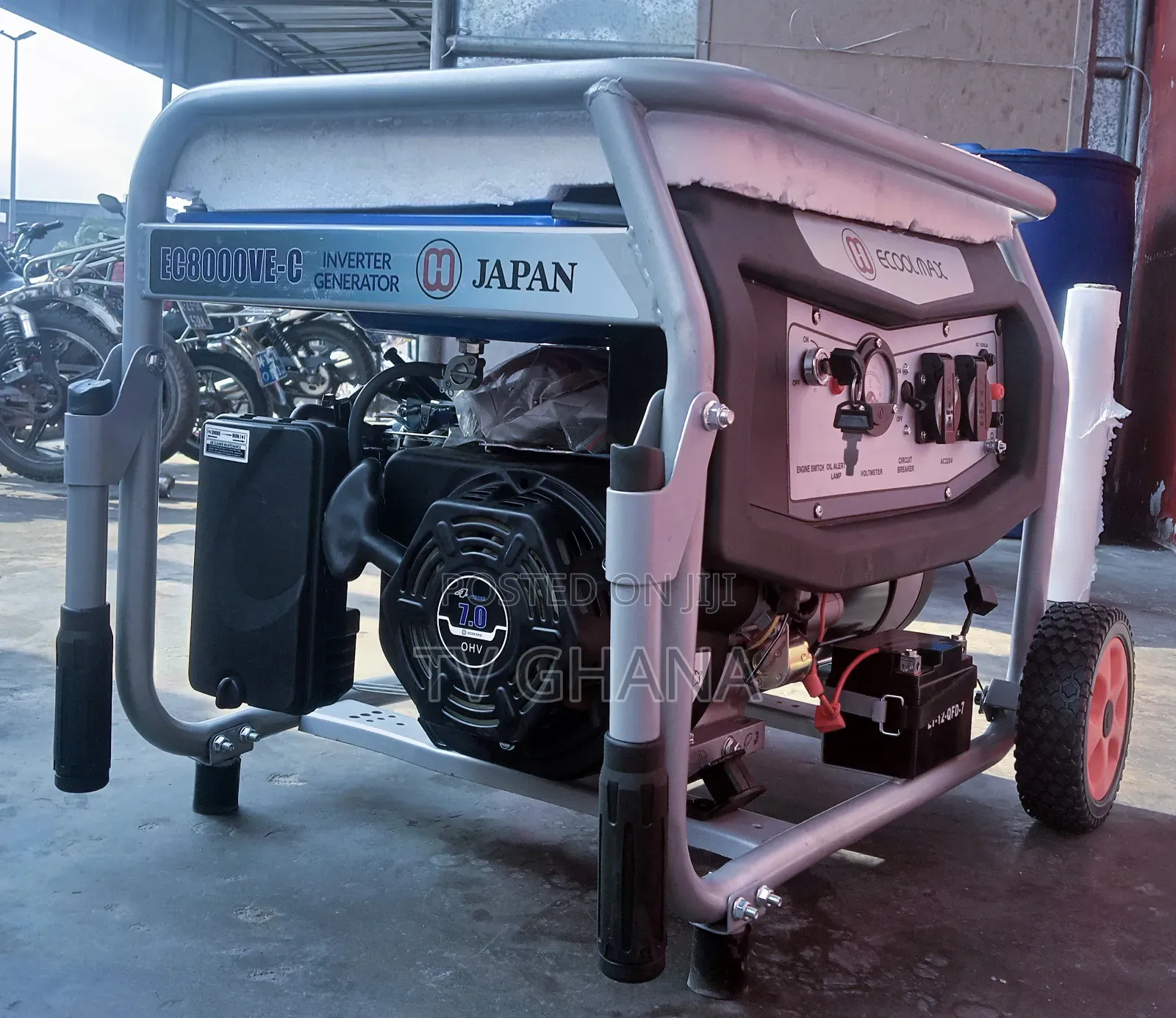 7.5kva Key Start Generator Petrol Ecoolmax Generator 8500wat