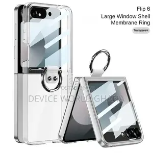 Unc Transparent Color Case Available for Samsung Z Flip 6, 5