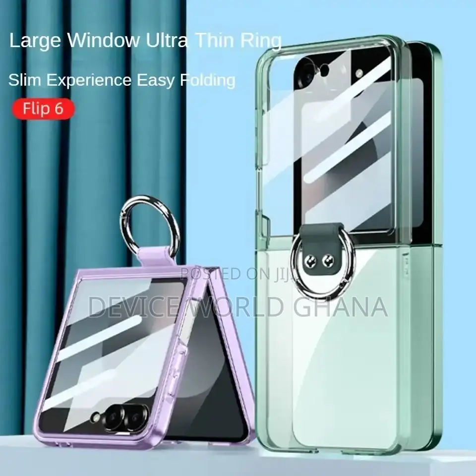 Unc Transparent Color Case Available for Samsung Z Flip 6, 5