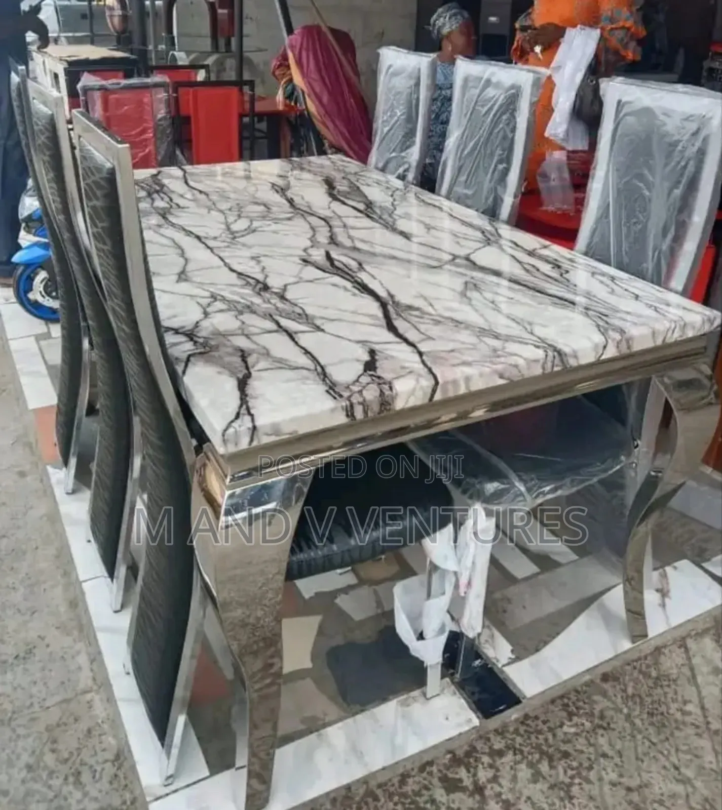 Marble Dining Set Complete