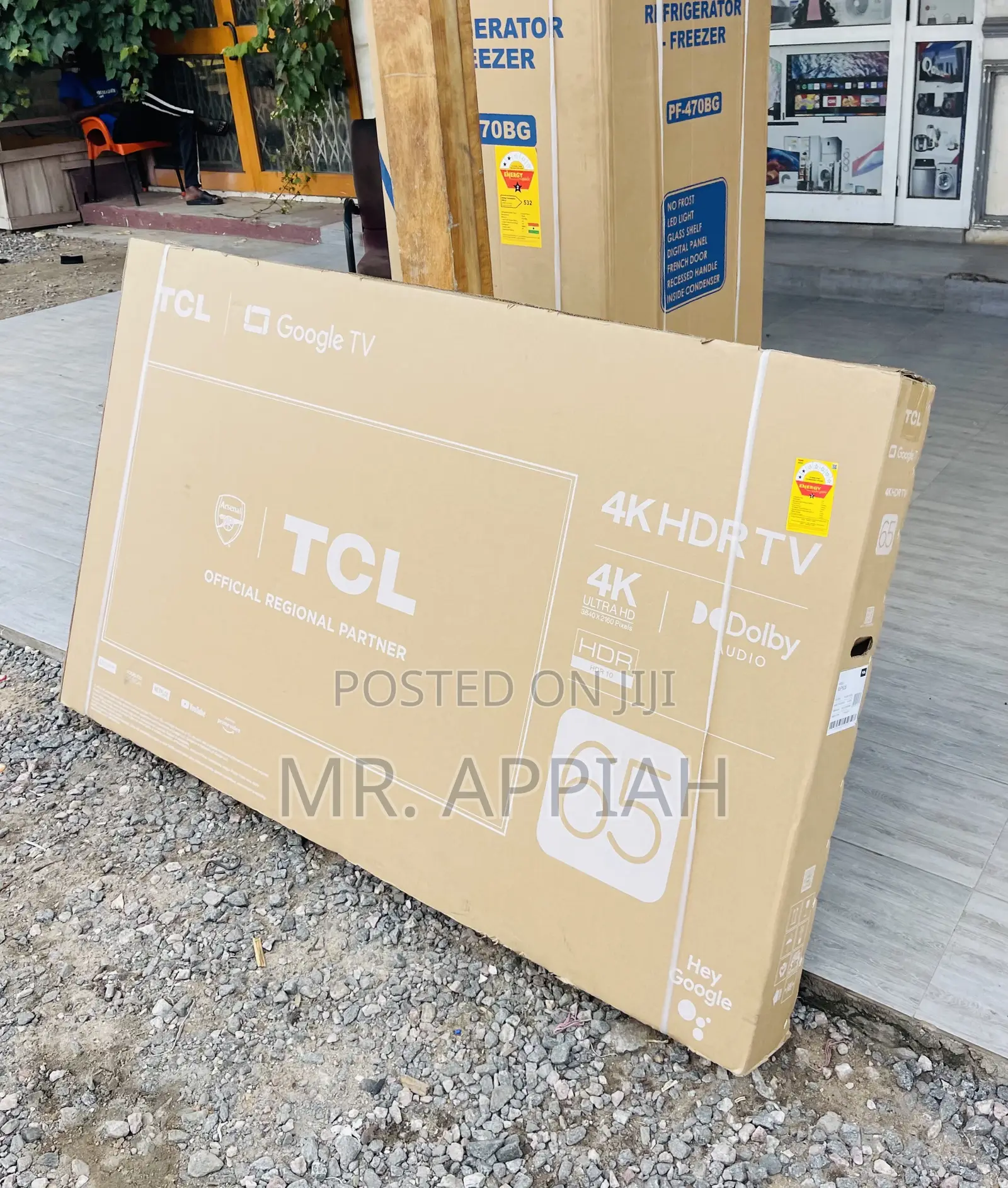 Unique in Box TCL 65p635 65”Hdr Electric Frameless Tv,Black