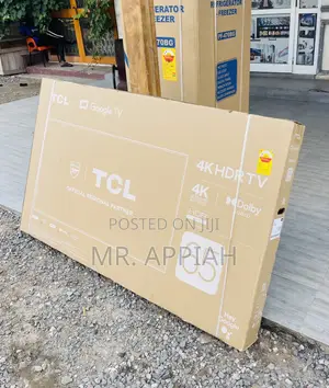 Unique in Box TCL 65p635 65”Hdr Electric Frameless Tv,Black