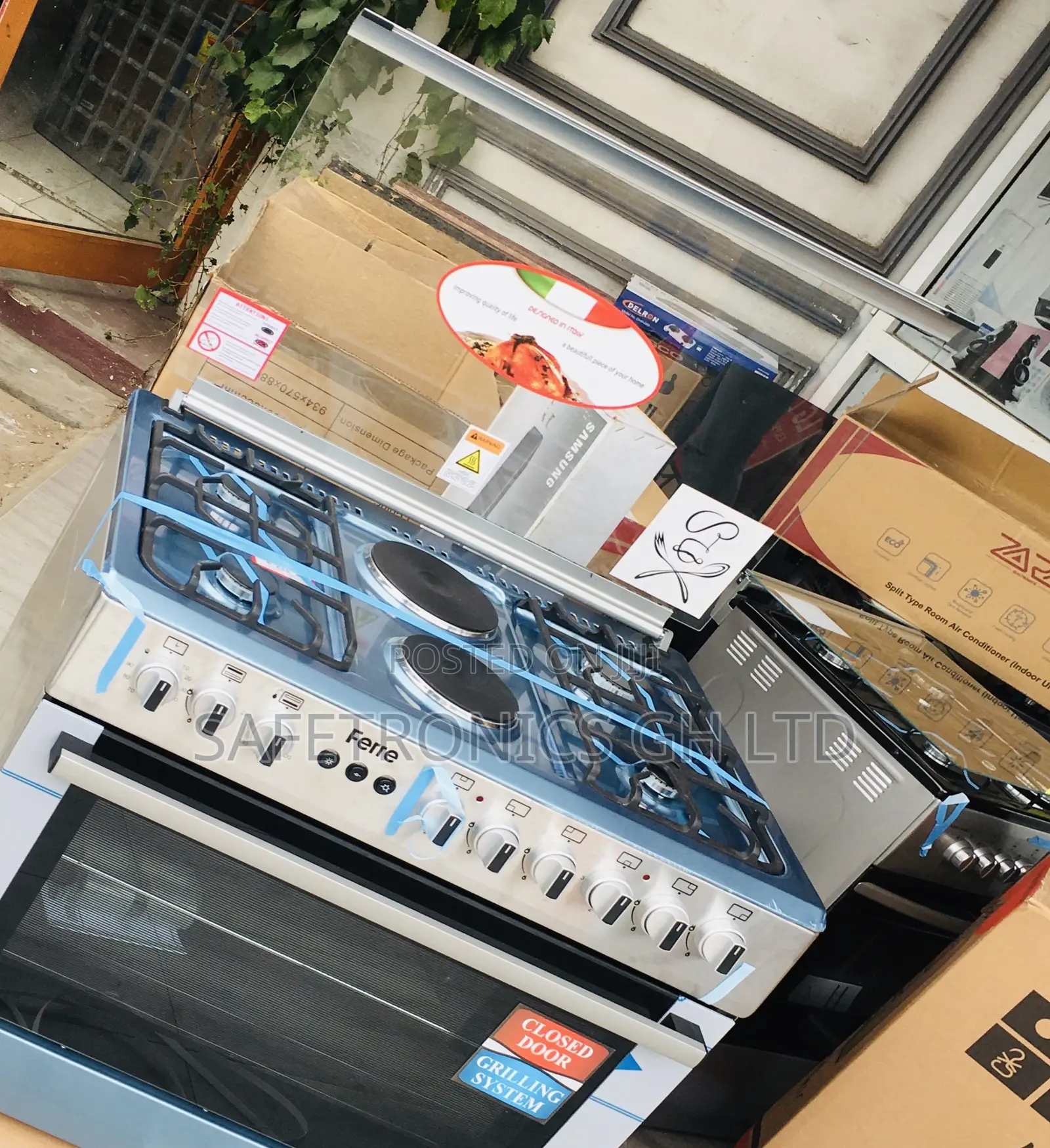 Fresh in Box 2 Electric 4 Gas (Gray) Ferre 60x90 Auto 