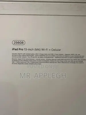 New Apple iPad Pro 13 (2024) 256 GB Gray