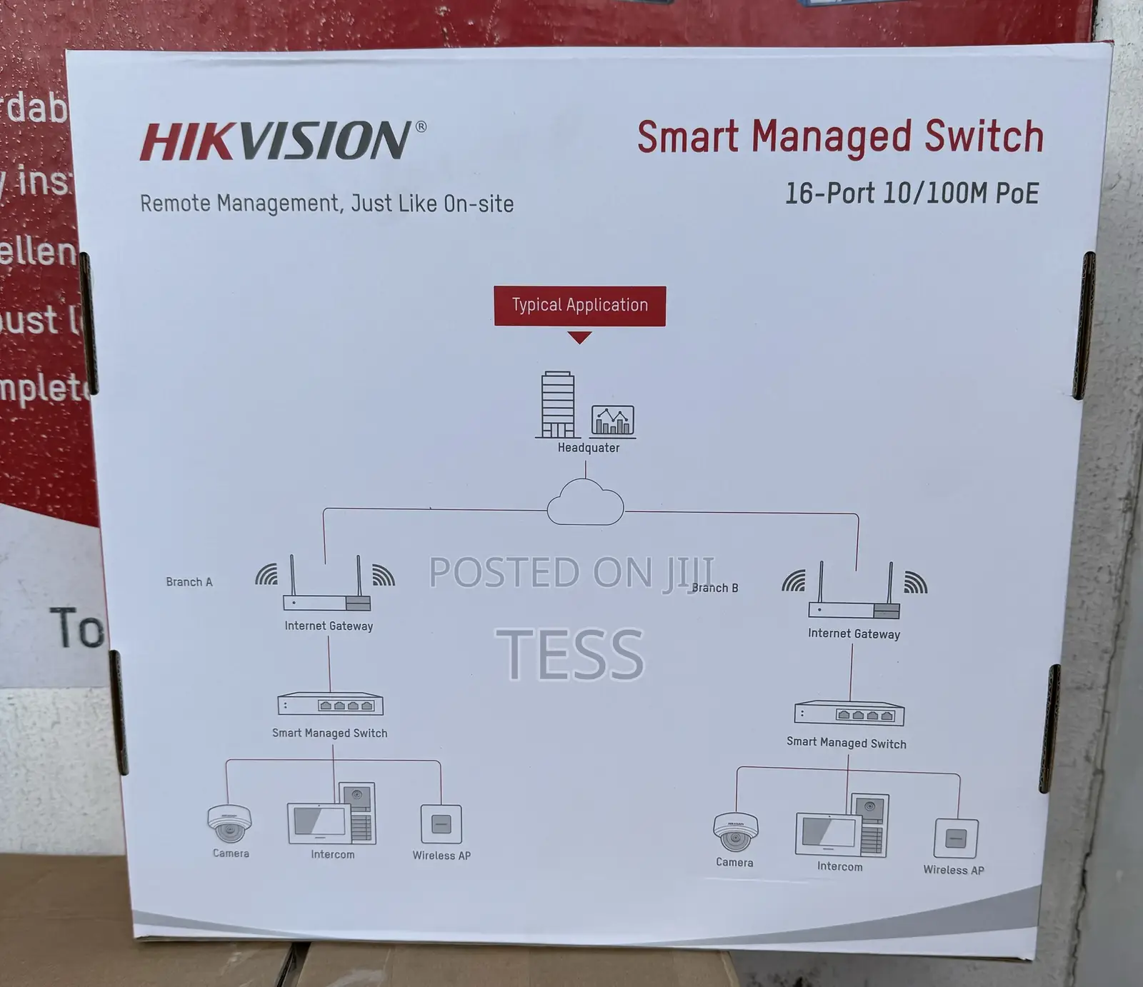 Hikvision 16port Poe Fast Smart Switch Ds-3e1318p-Ei/M