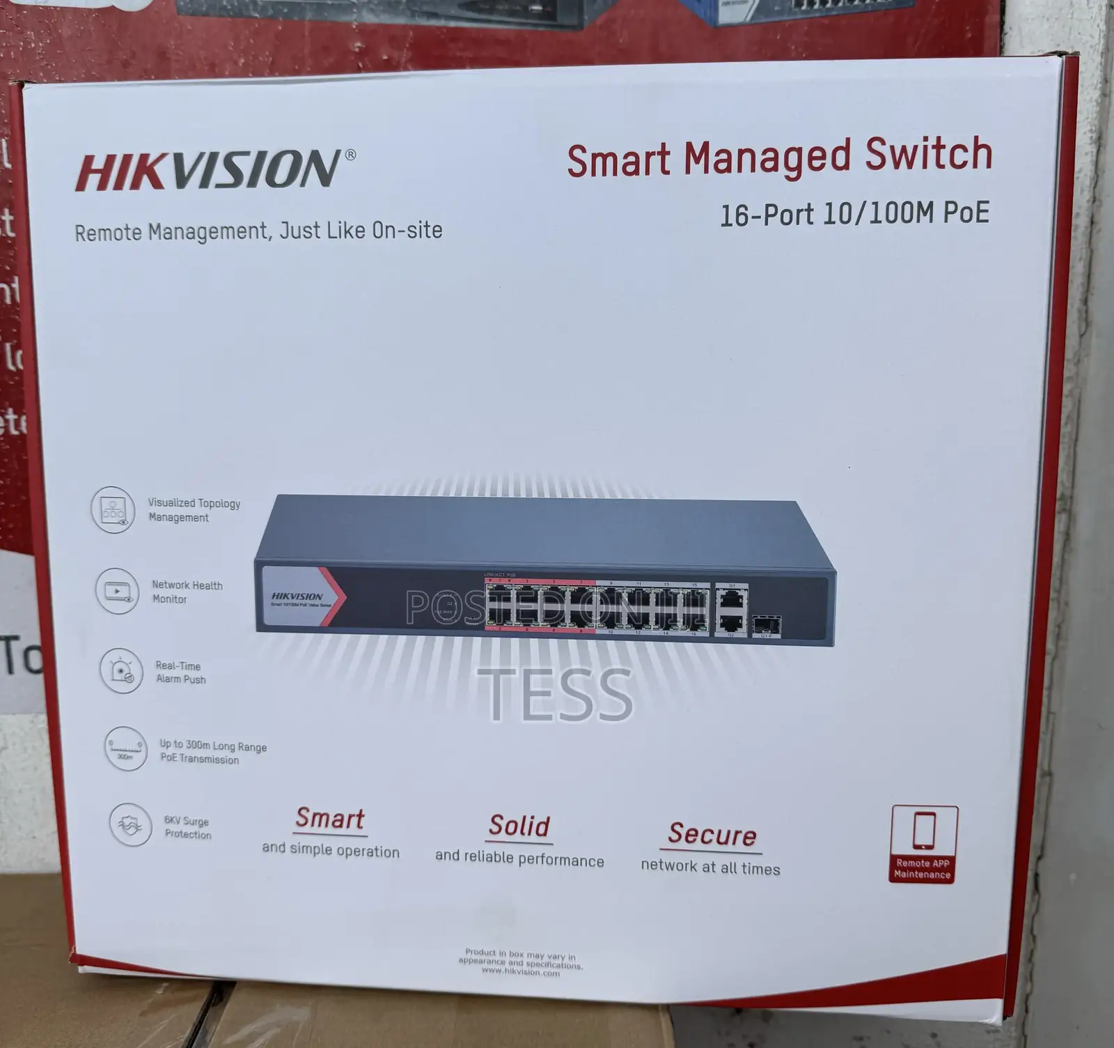 Hikvision 16port Poe Fast Smart Switch Ds-3e1318p-Ei/M