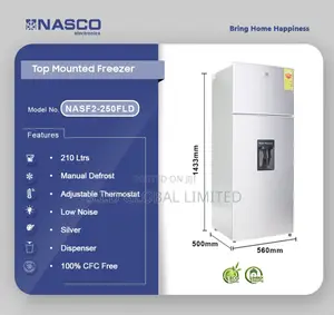 Refrigeration Reinvented With NASCO-210LTR-TOP-MOUNTED-FREEZ