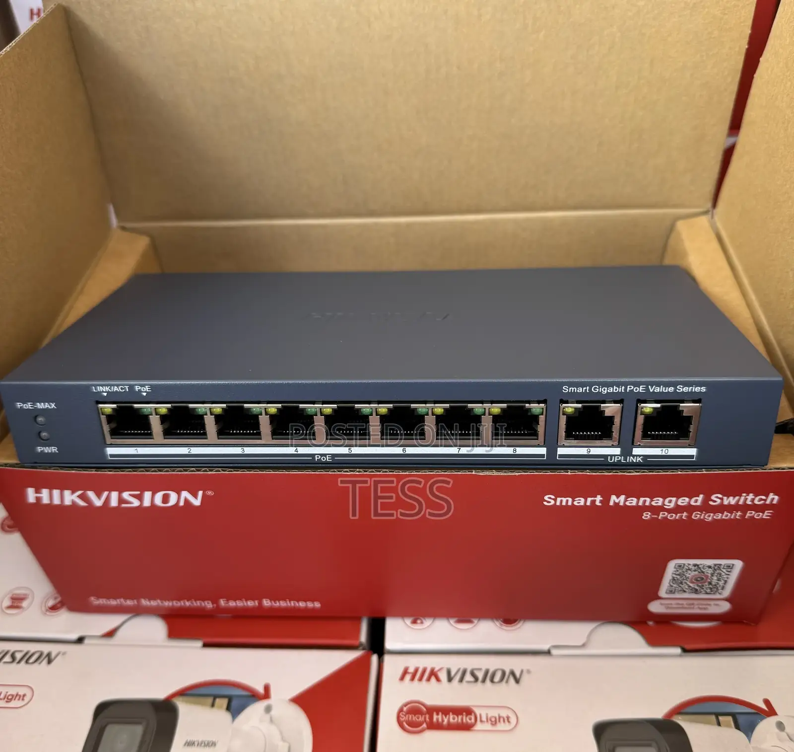 Hikvision 8port Poe Switch With 2uplinks DS-3E1510P-EI/M