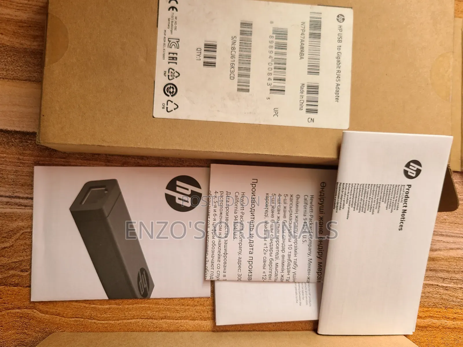Original Hp Usb 3.0 To Gigabit Lan Rj45 Adapter Cable Internet