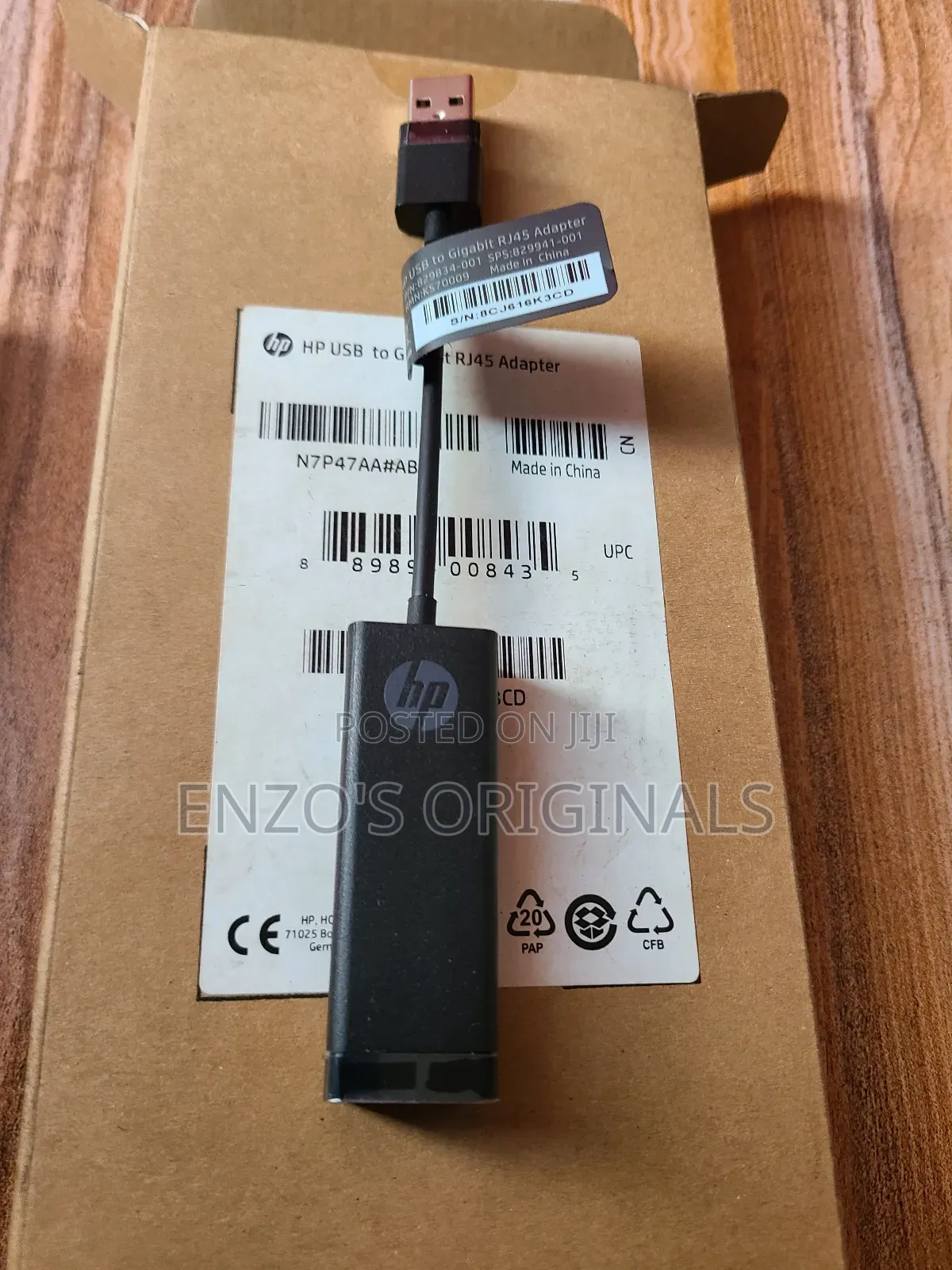 Original Hp Usb 3.0 To Gigabit Lan Rj45 Adapter Cable Internet