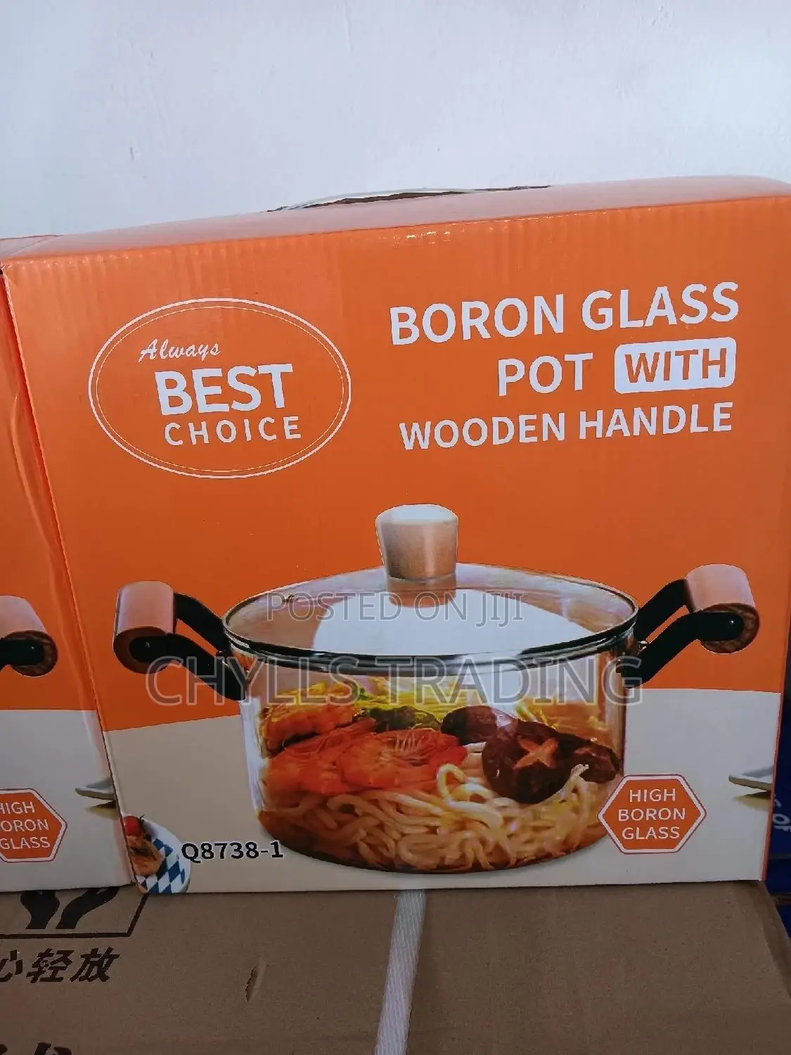 4L Borosilica Glass Cooking Pot