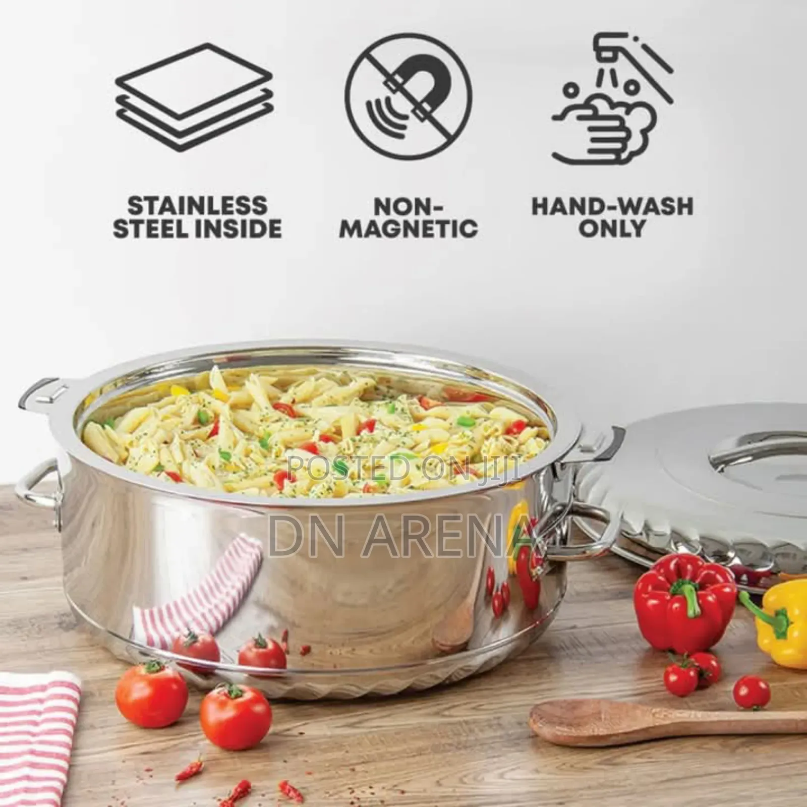50littres Jumbo Stainless Steel Casserole