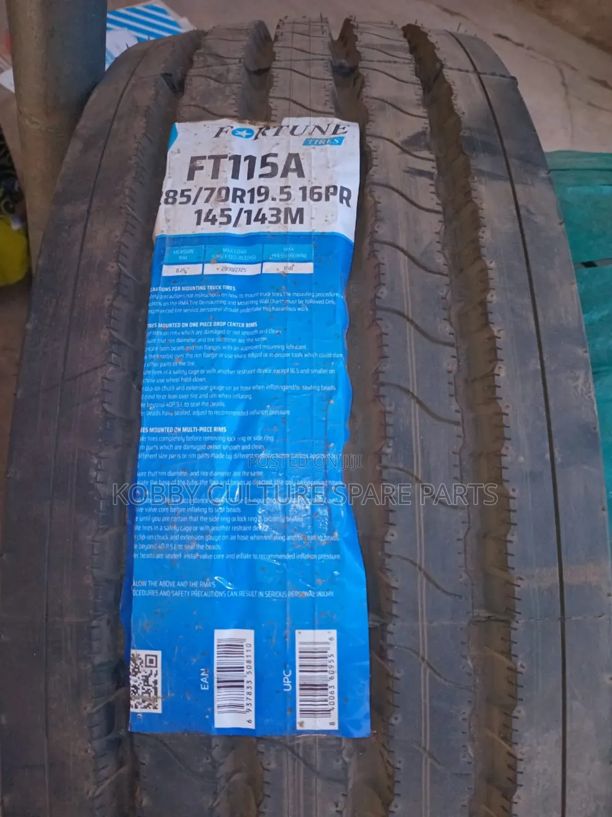 Original Fortune 285/70r19.5 Tyres Available for Kia Rhino 