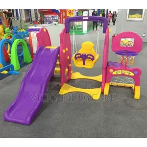 Toddler Swing / Slide Play Set - Basketball Hoop - Soccer