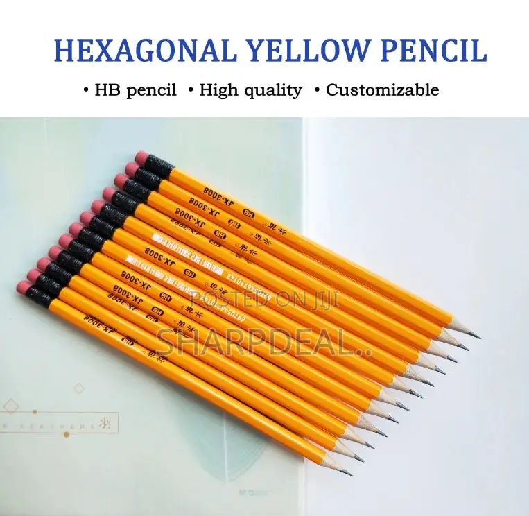 Pencils With Eraser and Sharpener 4 Packs(12 Pis Per Pack)