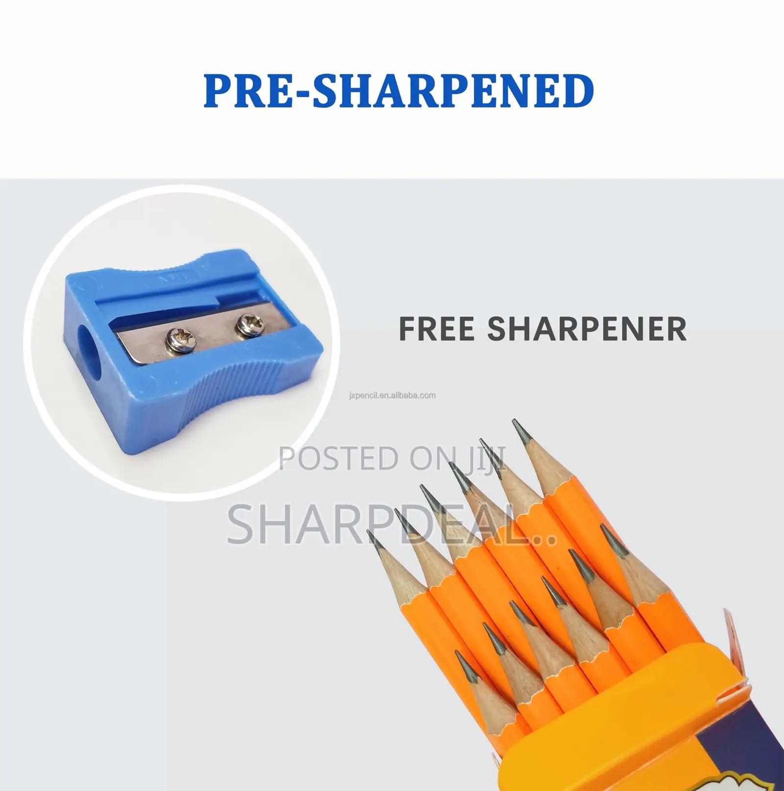 Pencils With Eraser and Sharpener 4 Packs(12 Pis Per Pack)