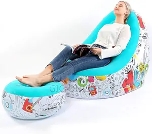 Inflatable Sofa With Foot Rest