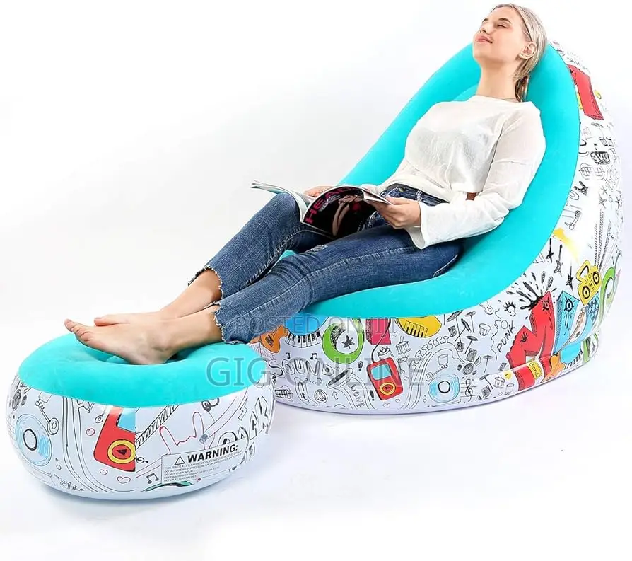 Inflatable Sofa With Foot Rest