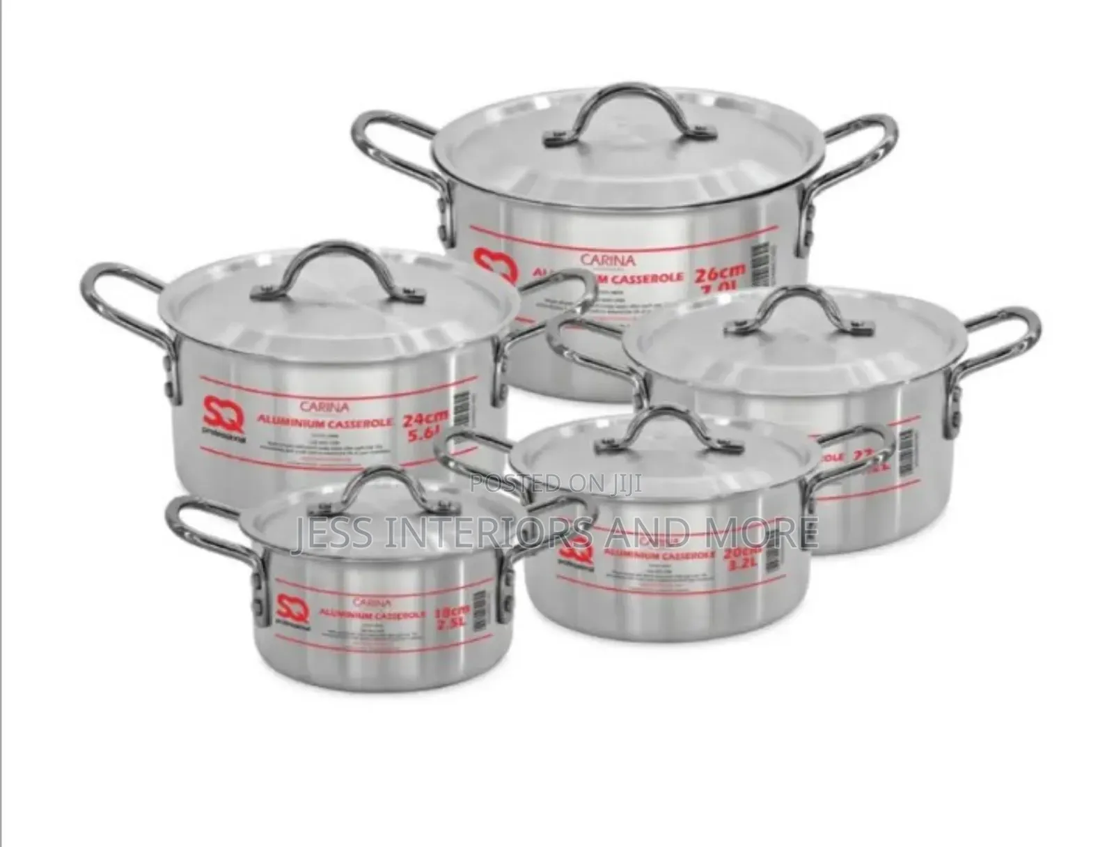 SQ Professional 5-PCS Aluminium Cookware