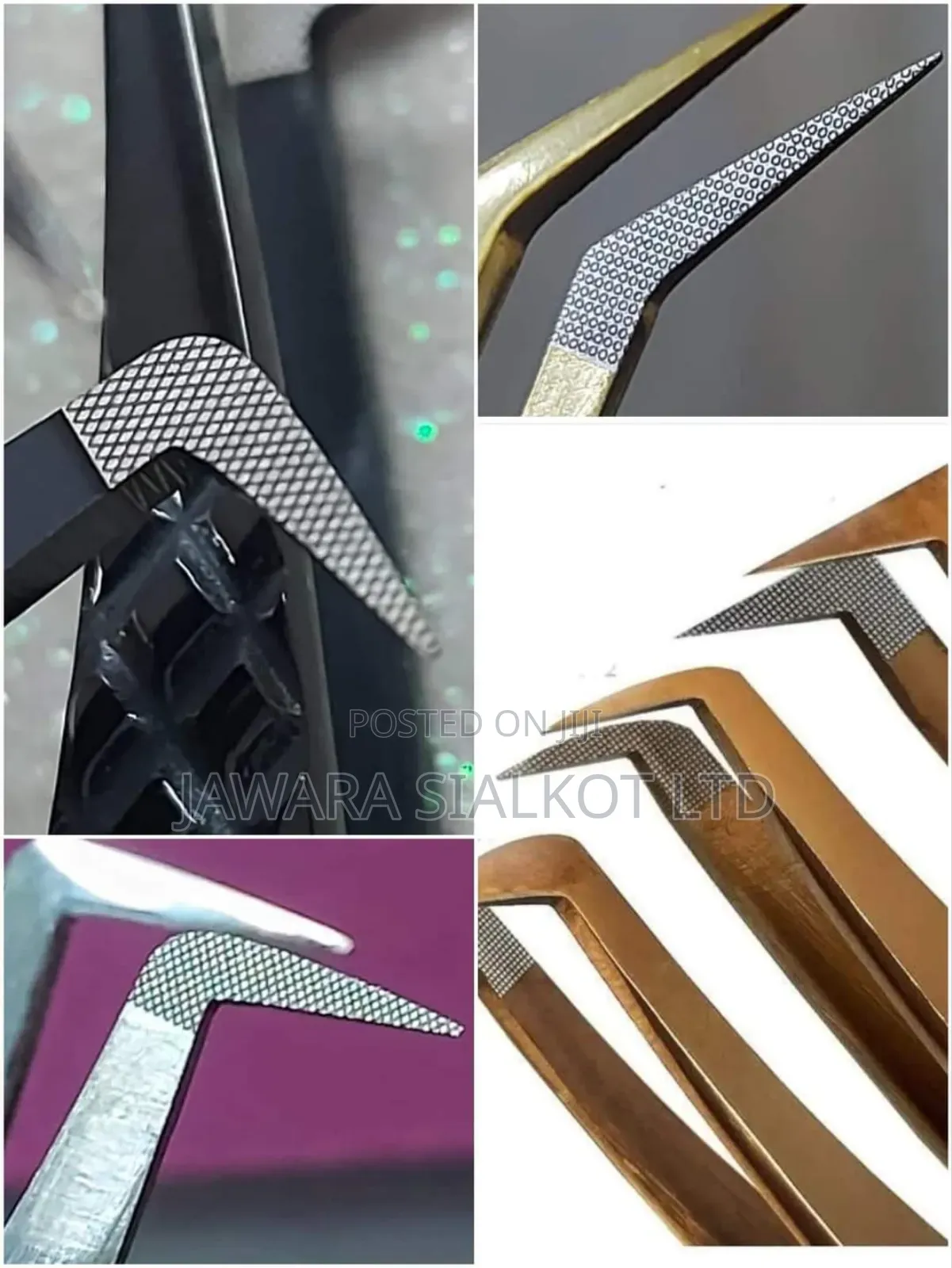 Eye Lash Extension Tweezer With Fiber Tip Stainless Steel