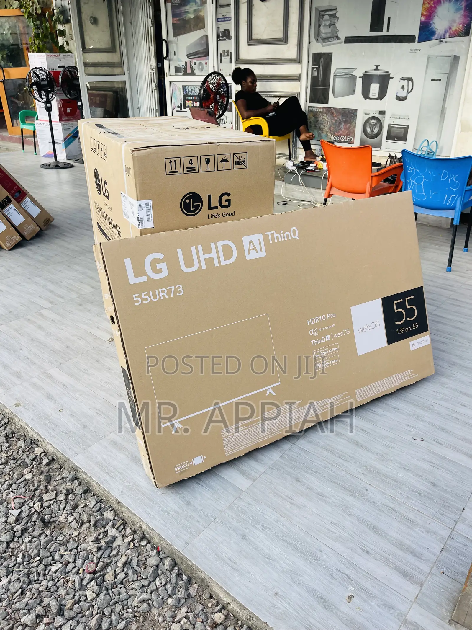 Latest and Classic Lg 55” 55ur75 Uhd Smart Electric Tv.