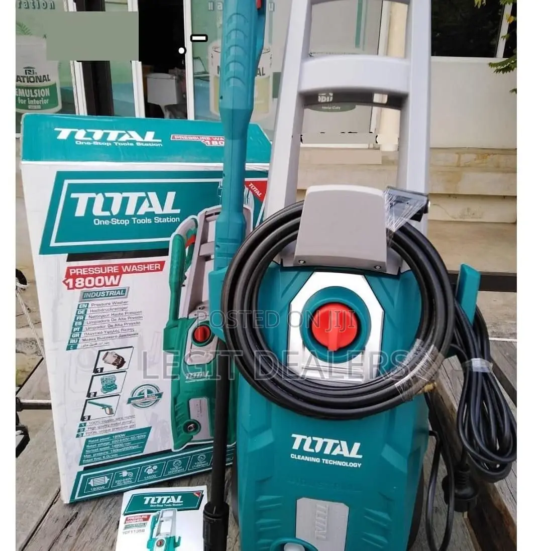 Total Electric High Pressure Washer 1800watts