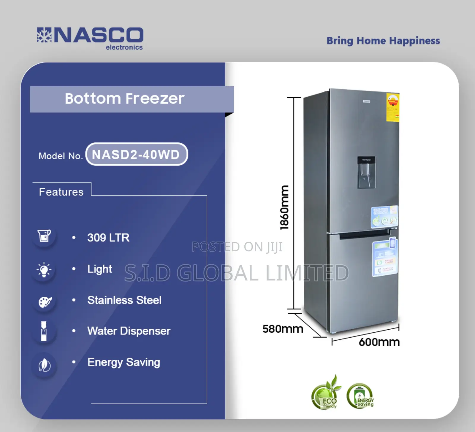 Keeping It Fresh, Always With NASCO-309LTR-BOTTOM-FREEZER