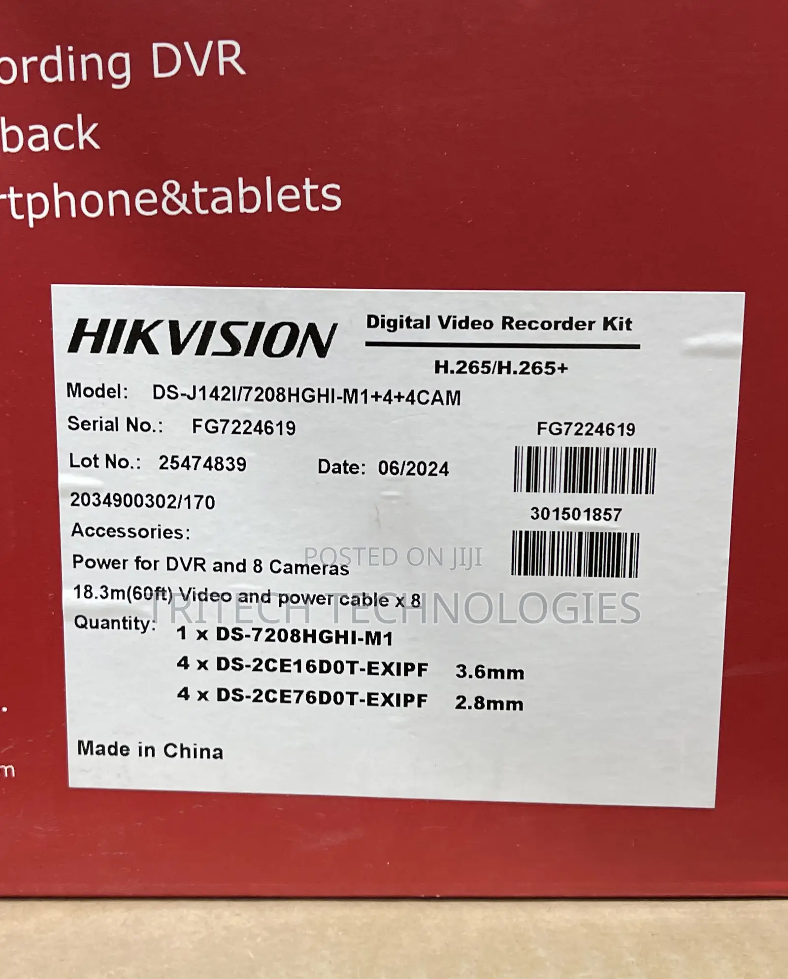Hikvision 8ch Kit 2MP IR Analog With 500GB HDD