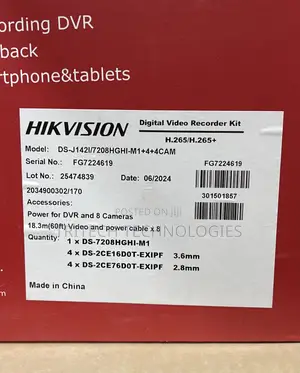 Hikvision 8ch Kit 2MP IR Analog With 500GB HDD