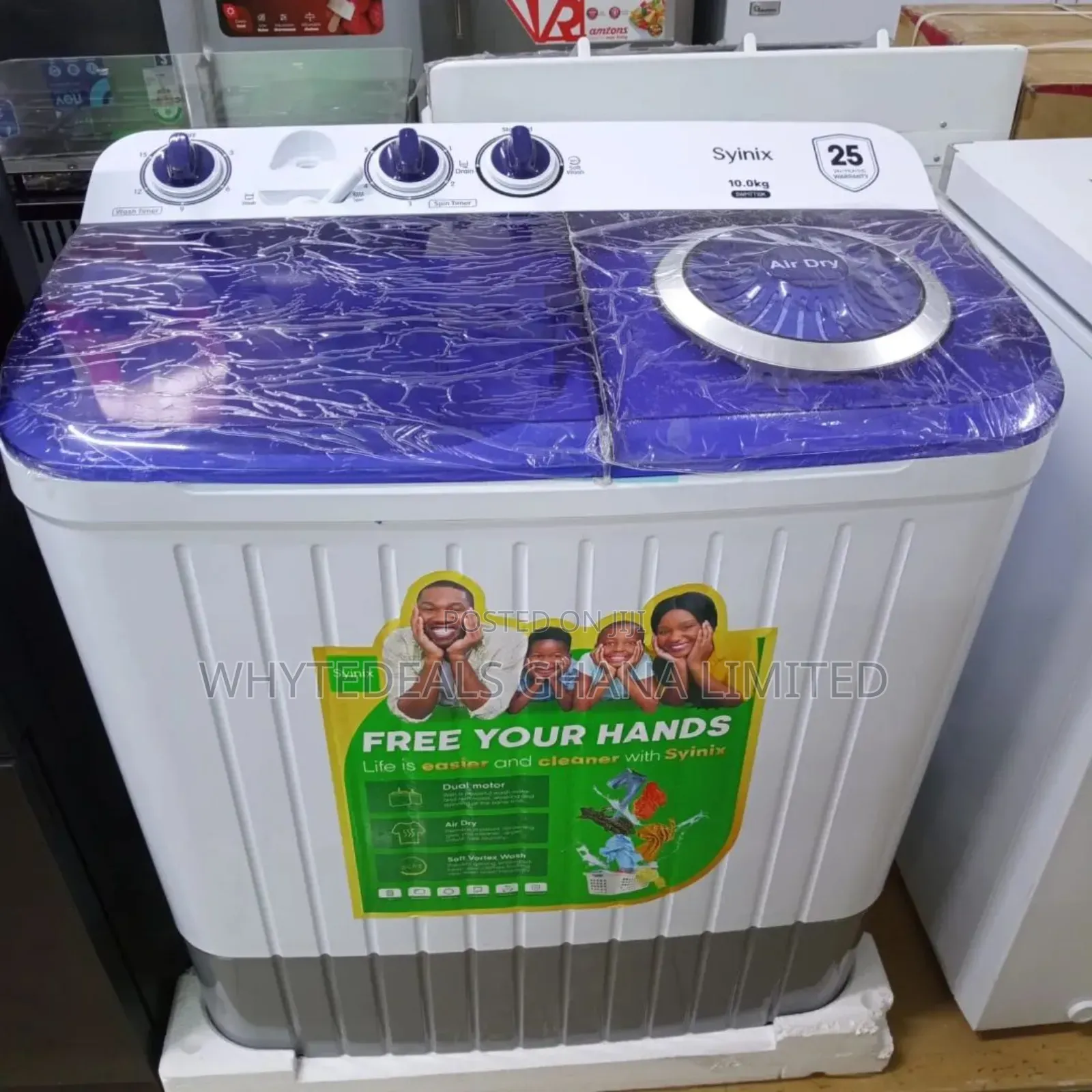 Syinix 9kg Top Load Semi Automatic Twin Tub Washing Machine