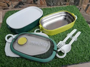 2 Set Insulated Stainless Steel Lunch Box/ Flask/ Bowl