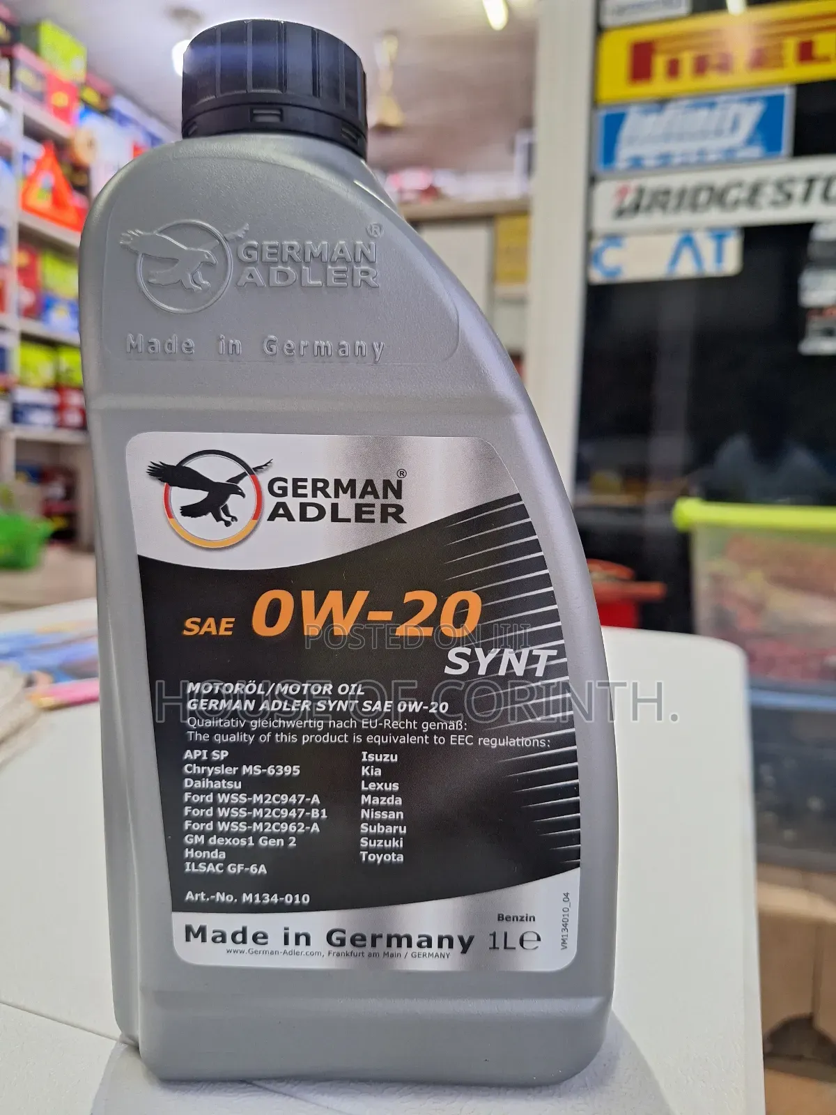 0w20 German Adler Synthetic Engine Oil 1l