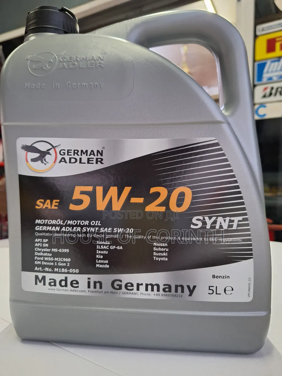 5w20 German Adler Synthetic Engine Oil 5l