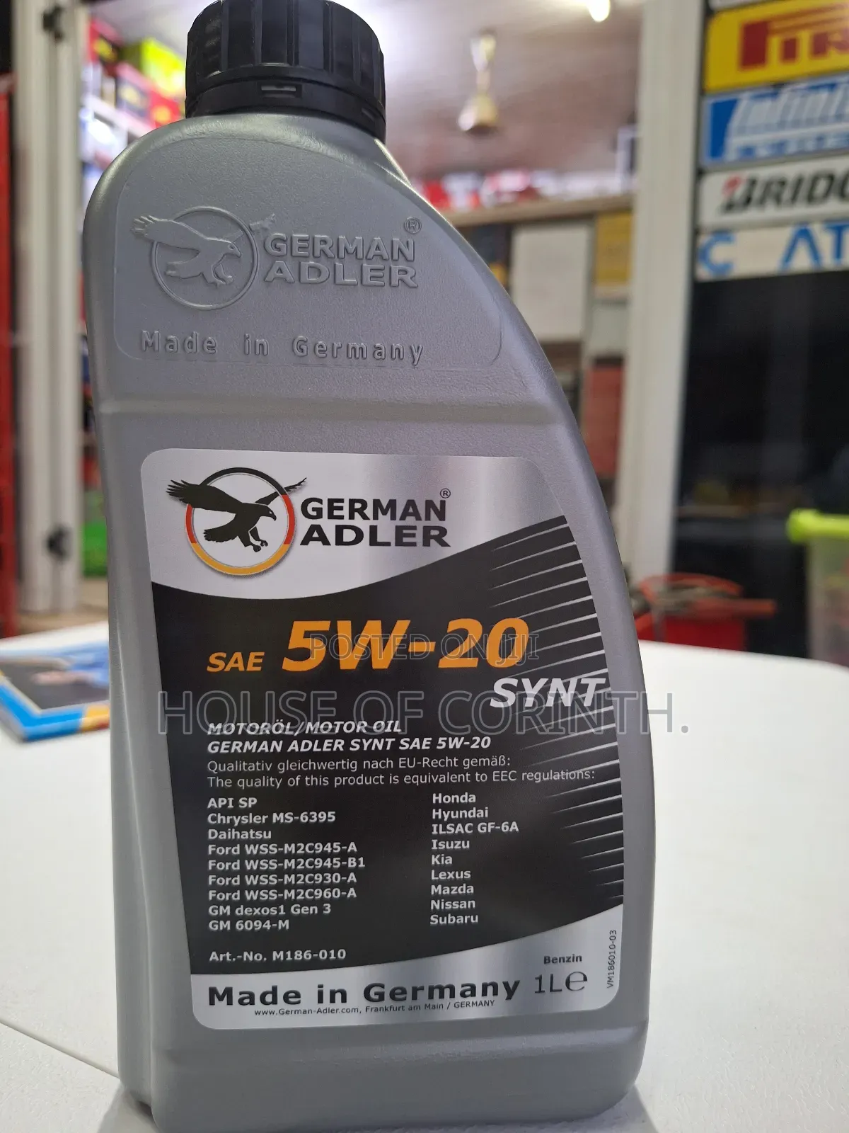 5w20 German Adler Synthetic Engine Oil 1l