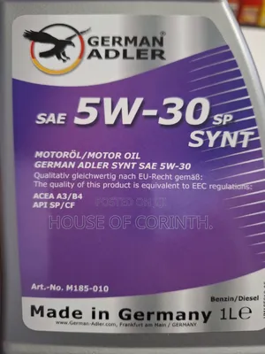 5w30 German Adler Synthetic Engine Oil 5l