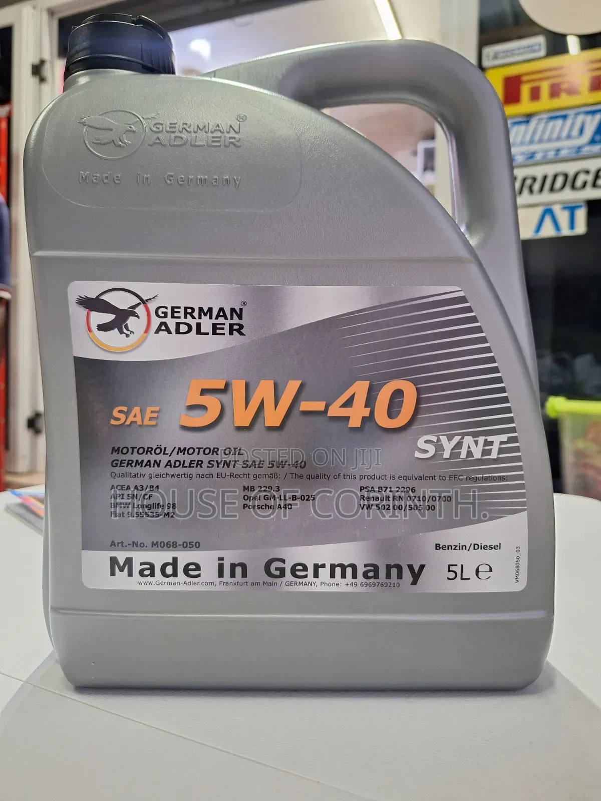 5w40 German Adler Synthetic Engine Oil 5l