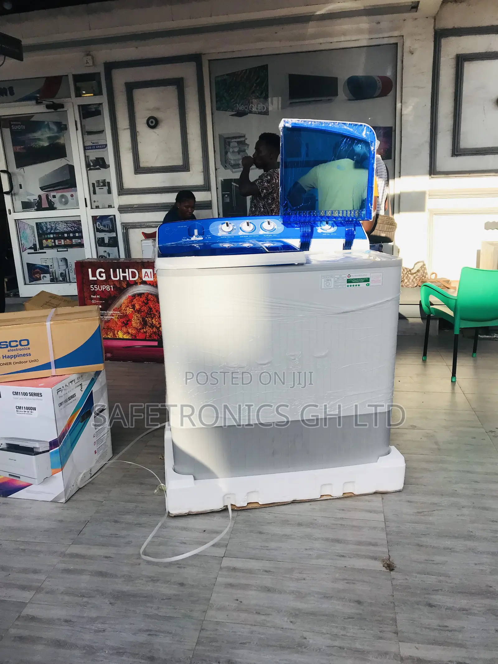 Spin and Wash Haier 18kg Topload Washingmachine Semi Auto 