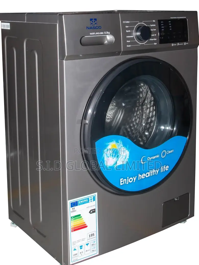 Front Load Nasco 9kg Front Load Fully Automatic Washing Mach