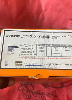 Focus Consumer Unit 2 Way
