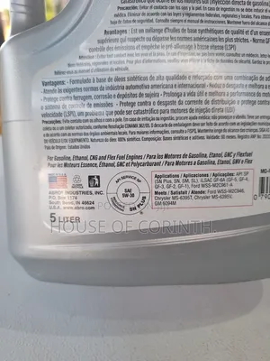 5W30. Synthetic Engine Oil ABRO-USA. 5L